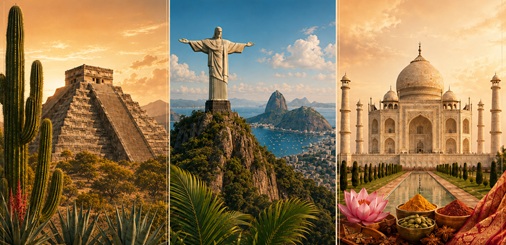 Messico, Brasile e India
